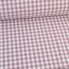 Tissu vichy grands carreaux sur Popeline coloris Mauve - OEKO TEX
