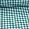 Tissu vichy grands carreaux sur Popeline coloris pétrole - OEKO TEX