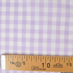 Tissu vichy grands carreaux sur Popeline Lilas - OEKO TEX