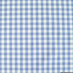 Tissu vichy grands carreaux sur Popeline bleu lavande - OEKO TEX