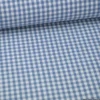 Tissu vichy petits carreaux coton bleu jean et blanc - OEKO TEX