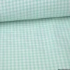 Tissu vichy petits carreaux coton Menthe au mètre - OEKO TEX