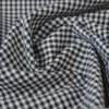 Tissu vichy petits carreaux coton NOIR - OEKO TEX