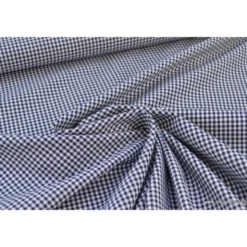 Tissu vichy petits carreaux 100%coton BLEU MARINE - OEKO TEX