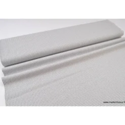 Tissu vichy petits carreaux 100%coton GRIS - OEKO TEX