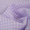 Tissu vichy petits carreaux en Lilas - OEKO TEX