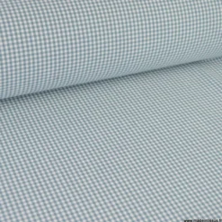Tissu vichy petits carreaux en coton Céladon - OEKO TEX