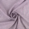 Tissu vichy petits carreaux en coton Aubergine - OEKO TEX