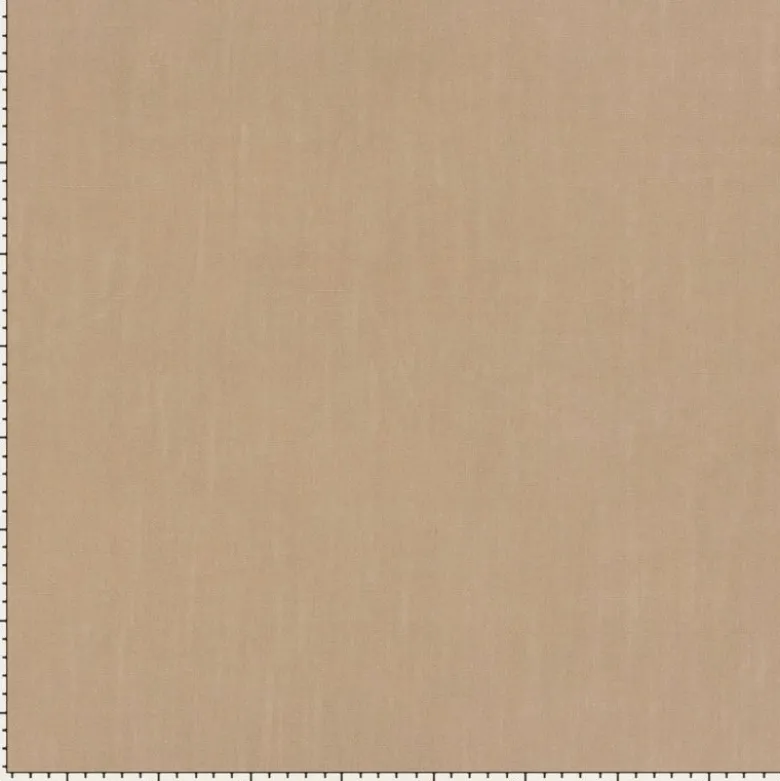 Tissu viscose et lin coloris camel – Souple et élégant