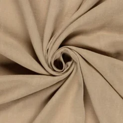 Tissu viscose et lin coloris camel – Souple et élégant