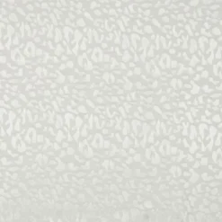 Tissu Viscose Jacquard Ecru Motif Léopard