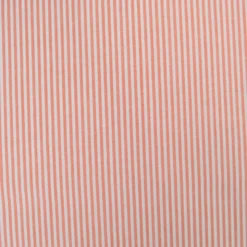 Tissu viscose mélangée à rayures tangerine et blanches