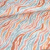 Tissu viscose Stretch motif zebré skin fond écru