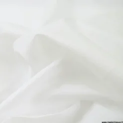 Tissu Voile de coton Blanc - Bio & OEKO TEX standard 100