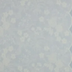 Tissu voile de coton brodé et festonné - Blanc