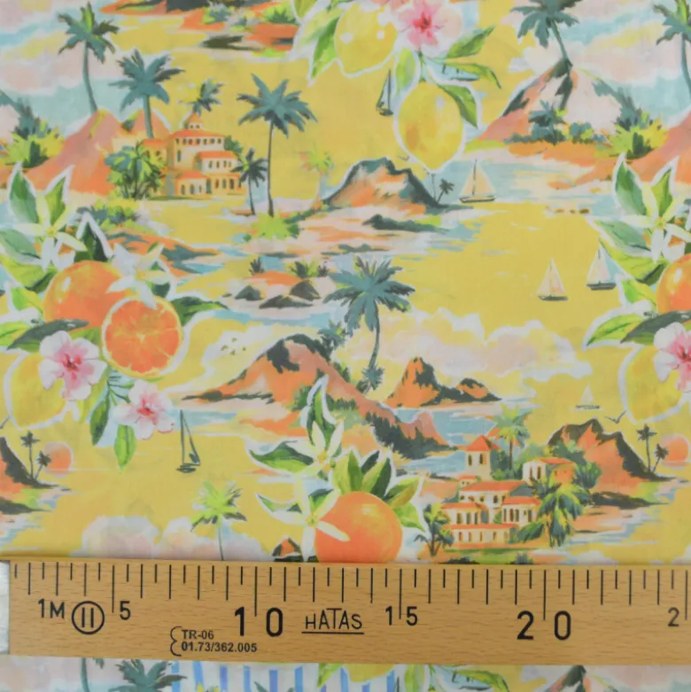 Tissu voile de coton Dolce Vita tropicale