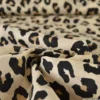 Tissu voile de coton motif léopard - Fond Sable