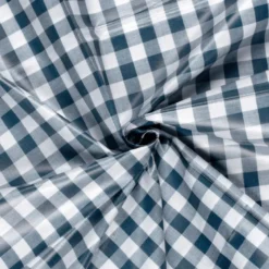 Toile cirée à carreau Vichy Bleu Cobalt