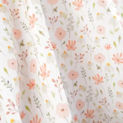 Toile de coton motif prairie de fleurs Sauvages