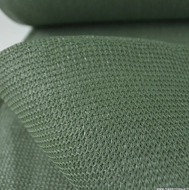 Toile d'ombrage micro-aérée kaki en grande largeur