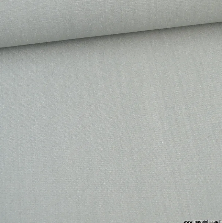 Toile lourde Vercors aspect rustique coloris gris