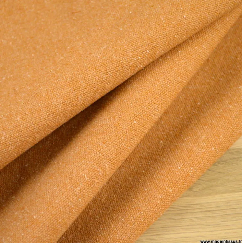 Toile lourde Vercors aspect rustique coloris Fauve