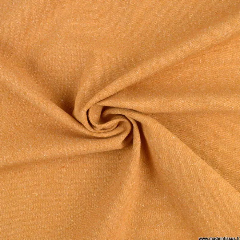 Toile lourde Vercors aspect rustique coloris Fauve