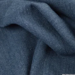 Toile lourde Vercors aspect rustique coloris bleu Marine