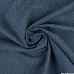 Toile lourde Vercors aspect rustique coloris bleu Marine