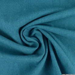 Toile lourde Vercors aspect rustique coloris bleu océan