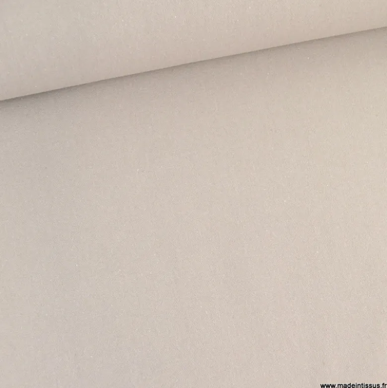 Toile lourde Vercors aspect rustique coloris gris souris