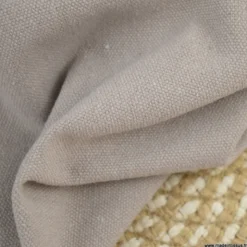 Toile lourde Vercors aspect rustique coloris gris souris