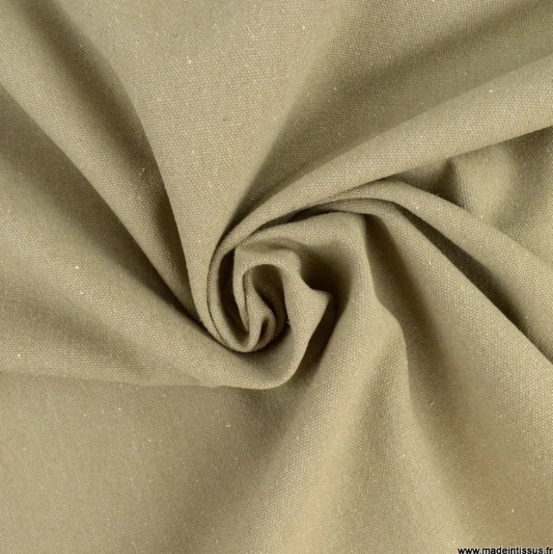 Toile lourde Vercors aspect rustique coloris Taupe