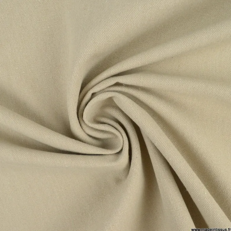 Toile lourde Vercors aspect rustique coloris Lin