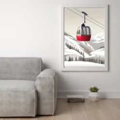 Torchons à coudre Izar - motif Montagne, sation de ski, skieur - 50 X 70cm