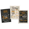 Torchons à coudre Streetfood - motif Menu Hamburger - 50 X 70cm