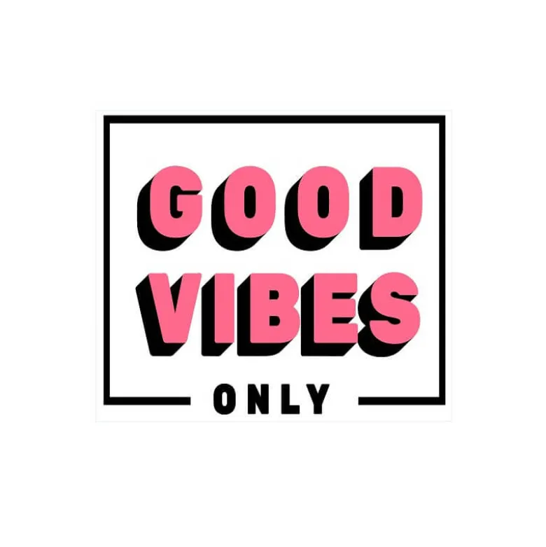 Transfert textile Thermocollant motif Good vibes only