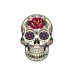 Transfert textile Thermocollant motif tête de mort Calaveras - grand modèle