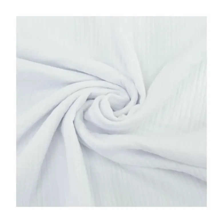 Triple gaze de coton Blanc Optique - OEKO TEX