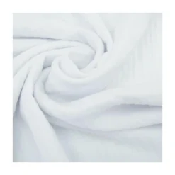 Triple gaze de coton Blanc Optique - OEKO TEX