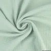 Triple gaze de coton menthe - OEKO TEX