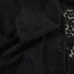 Tulle brodé Izia - Noir