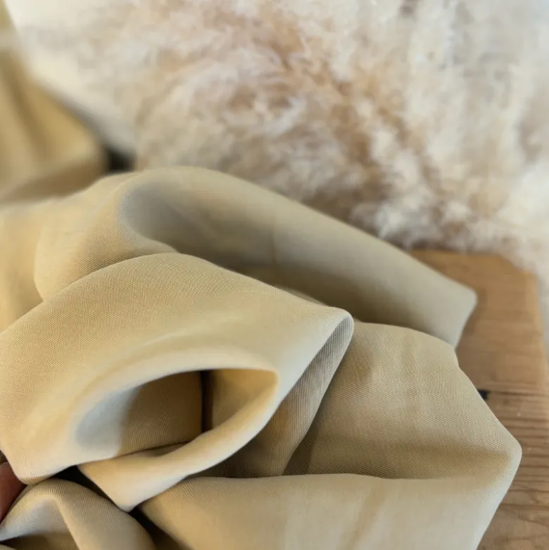 Twill viscose lourd coloris Beige