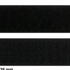 Velcro auto-agrippant 38 mm male + femelle NOIR