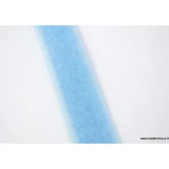 Velcro 20mm male + femelle bleu clair