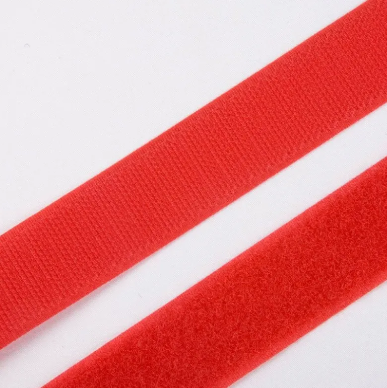 Velcro 20mm male + femelle rouge