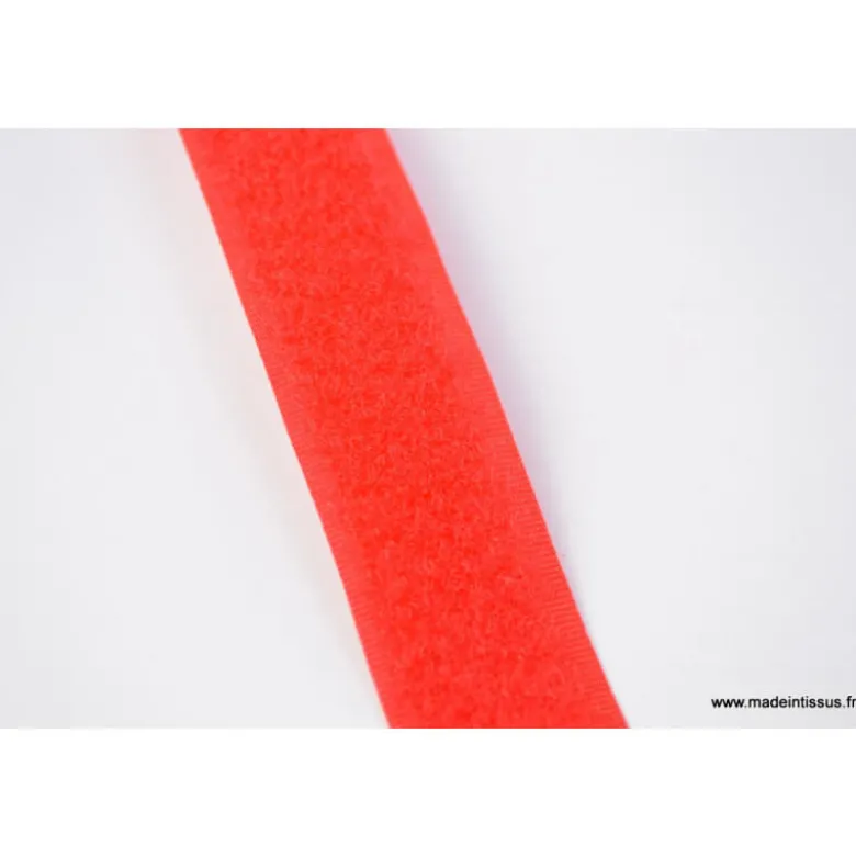 Velcro 20mm male + femelle rouge