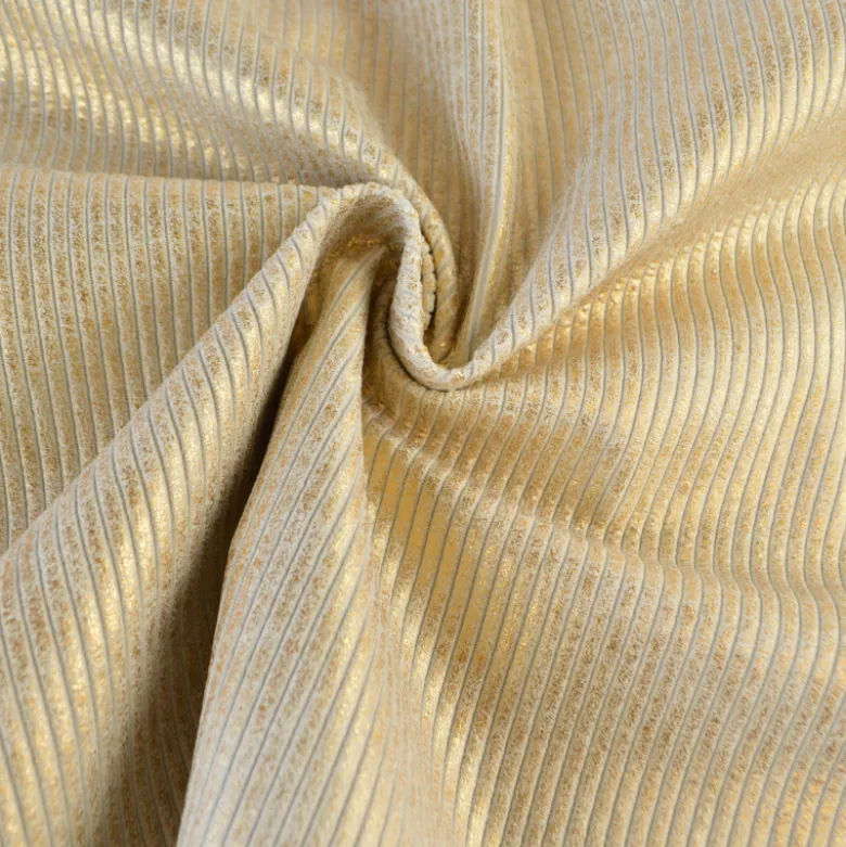 Velours grosses côtes d'ameublement Huggy - Doré