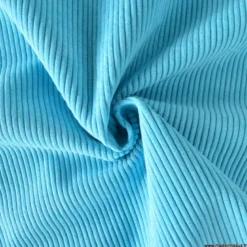 Velours grosses côtes d'ameublement Huggy - Turquoise