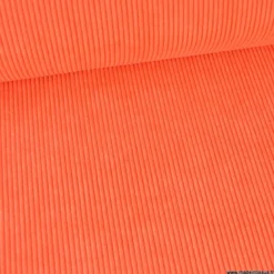 Velours grosses côtes d'ameublement Huggy - Orange Spicy